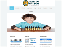 Tablet Screenshot of chesskidsnation.com